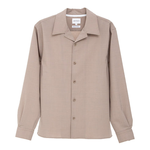 Norse Projects Carsten Light Wool LS Shirt Light Khaki N40-07930920 Degli Uberti